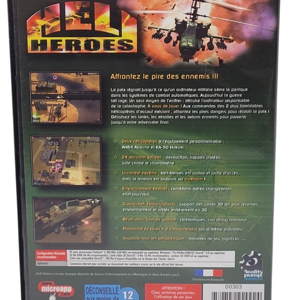 2002 Heli Heroes PC CD-ROM Arcade Style 